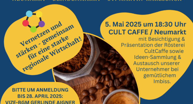 Einladung 1. Wirtschaftsrunde in Neumarkt