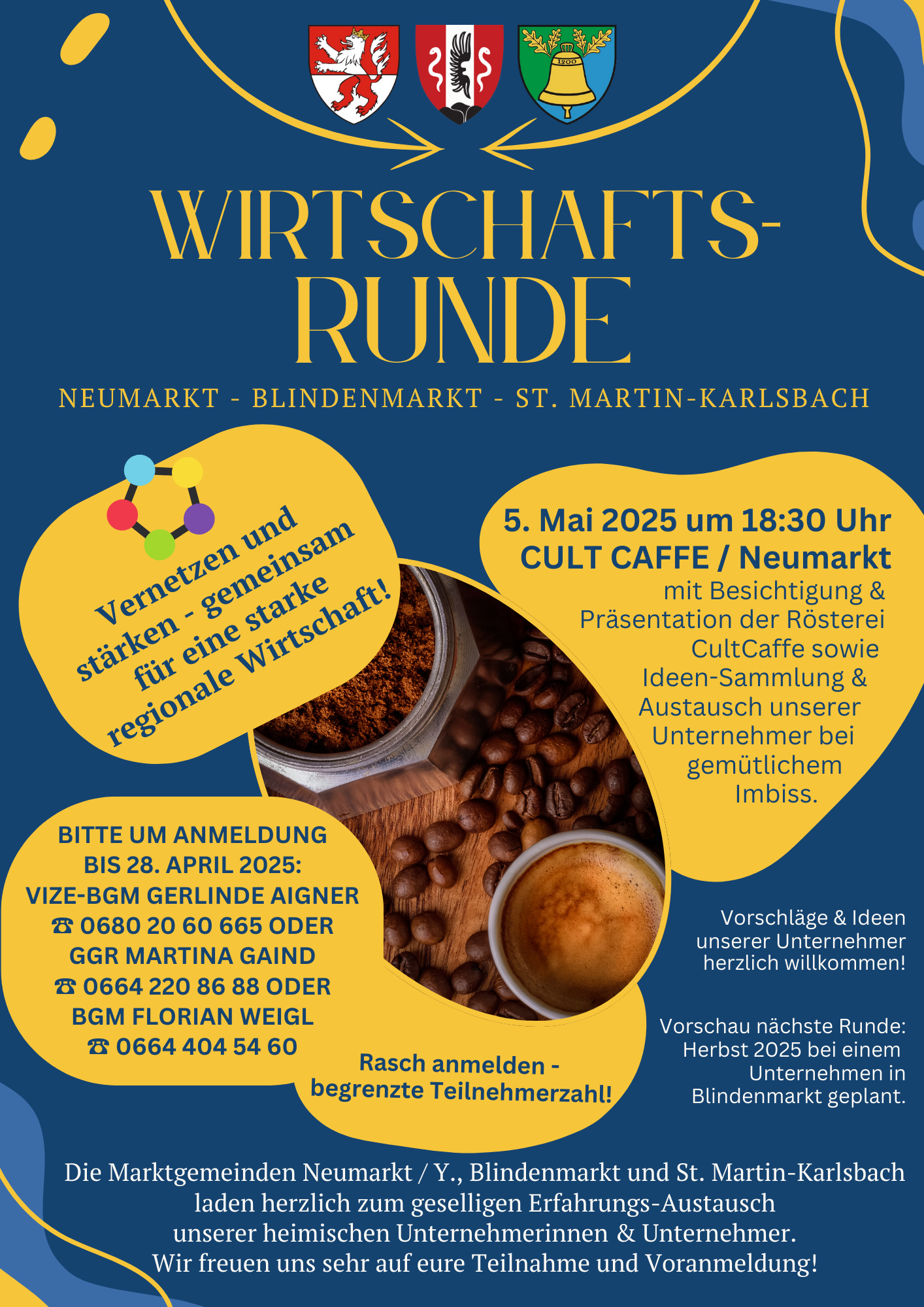 Einladung 1. Wirtschaftsrunde in Neumarkt