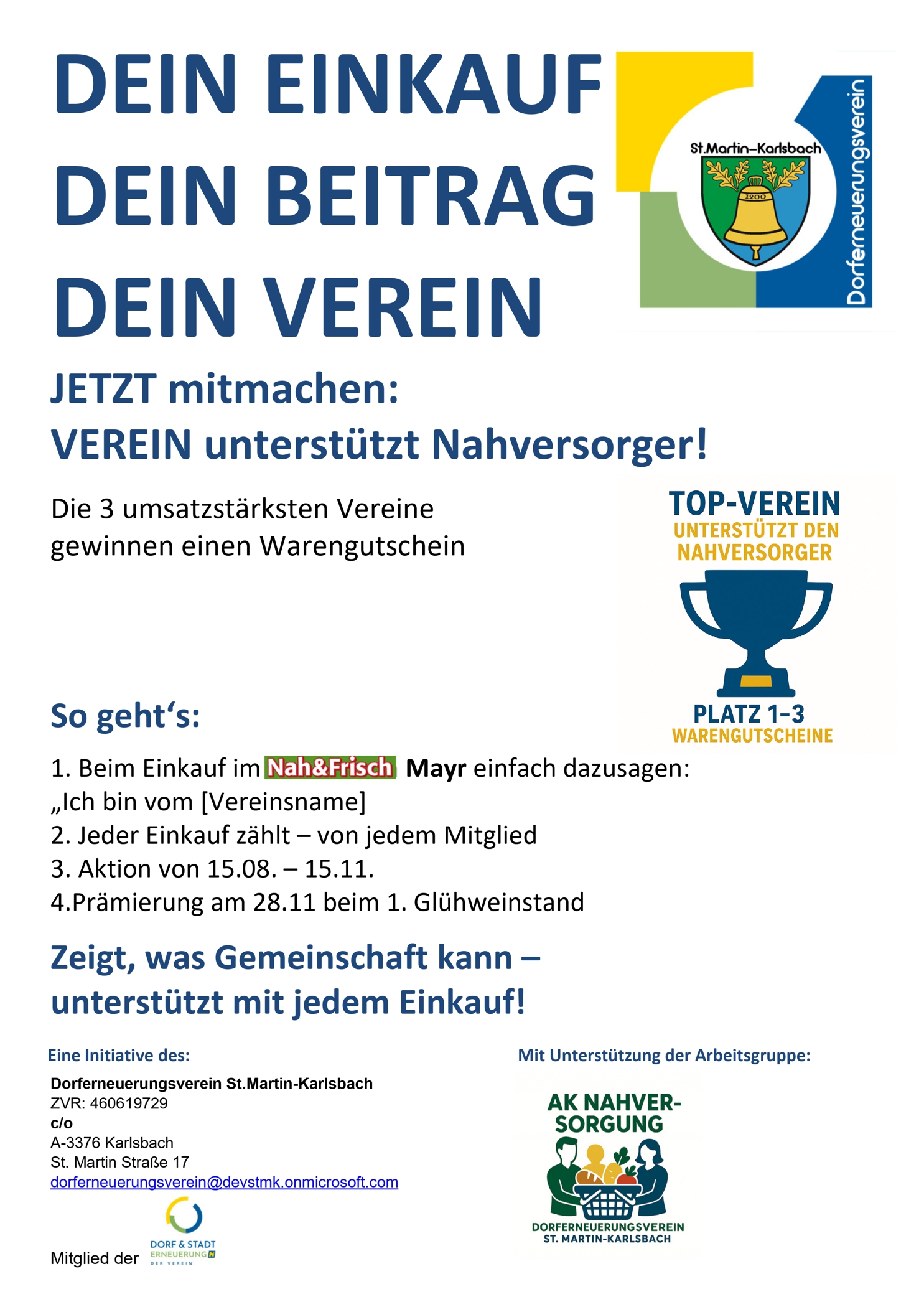 Best-Practice-Beispiel: Nahversorger-Aktion in St. Martin-Karlsbach