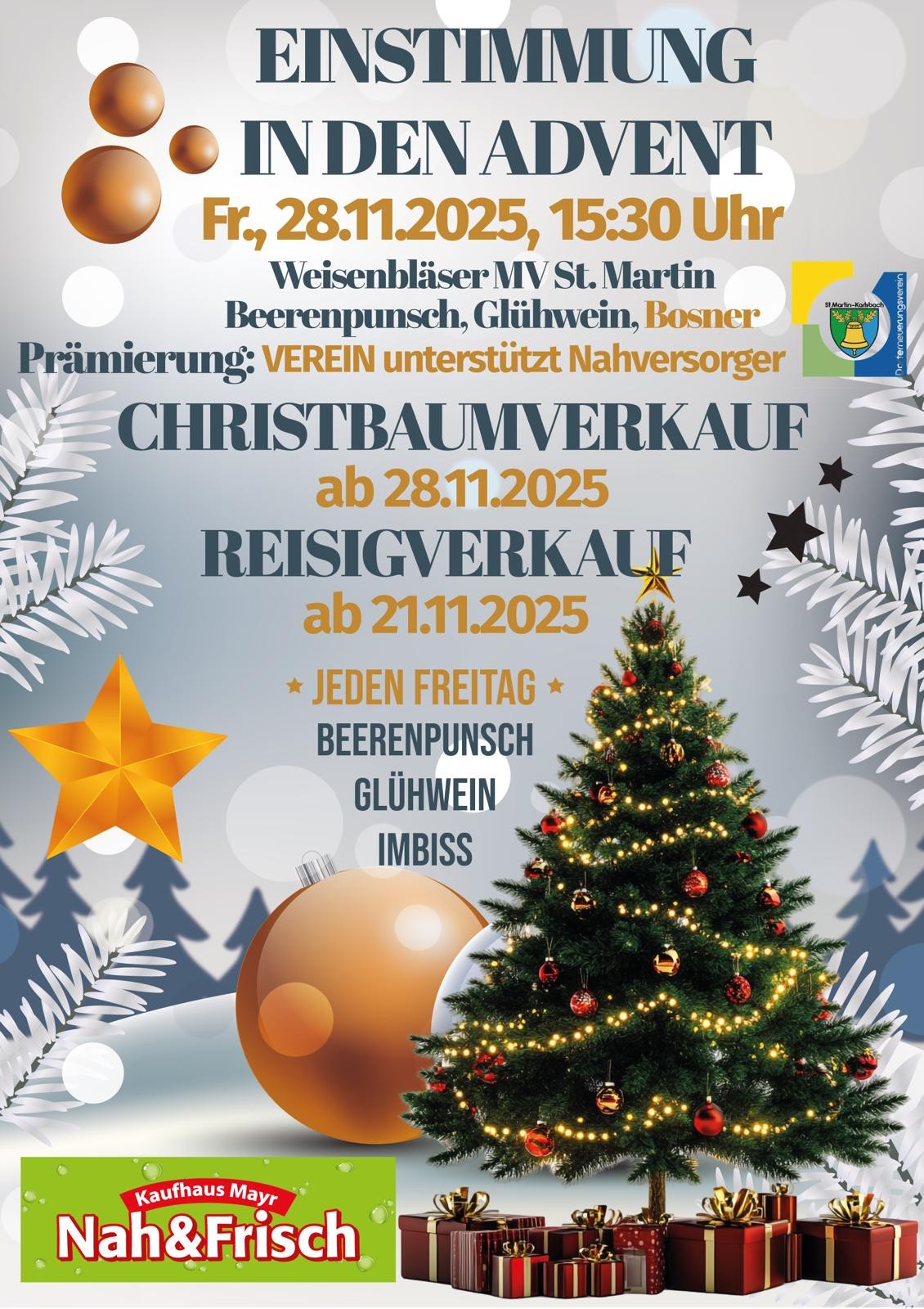 Adventaktion des Kaufhauses Mayr / St. Martin-Karlsbach